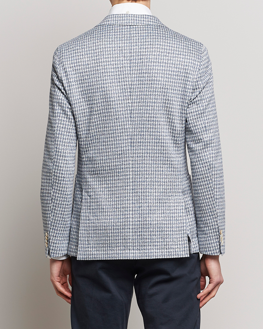Herre | Dressjakker | BOSS BLACK | Hanry Linen/Cotton Structured Blazer Open Blue