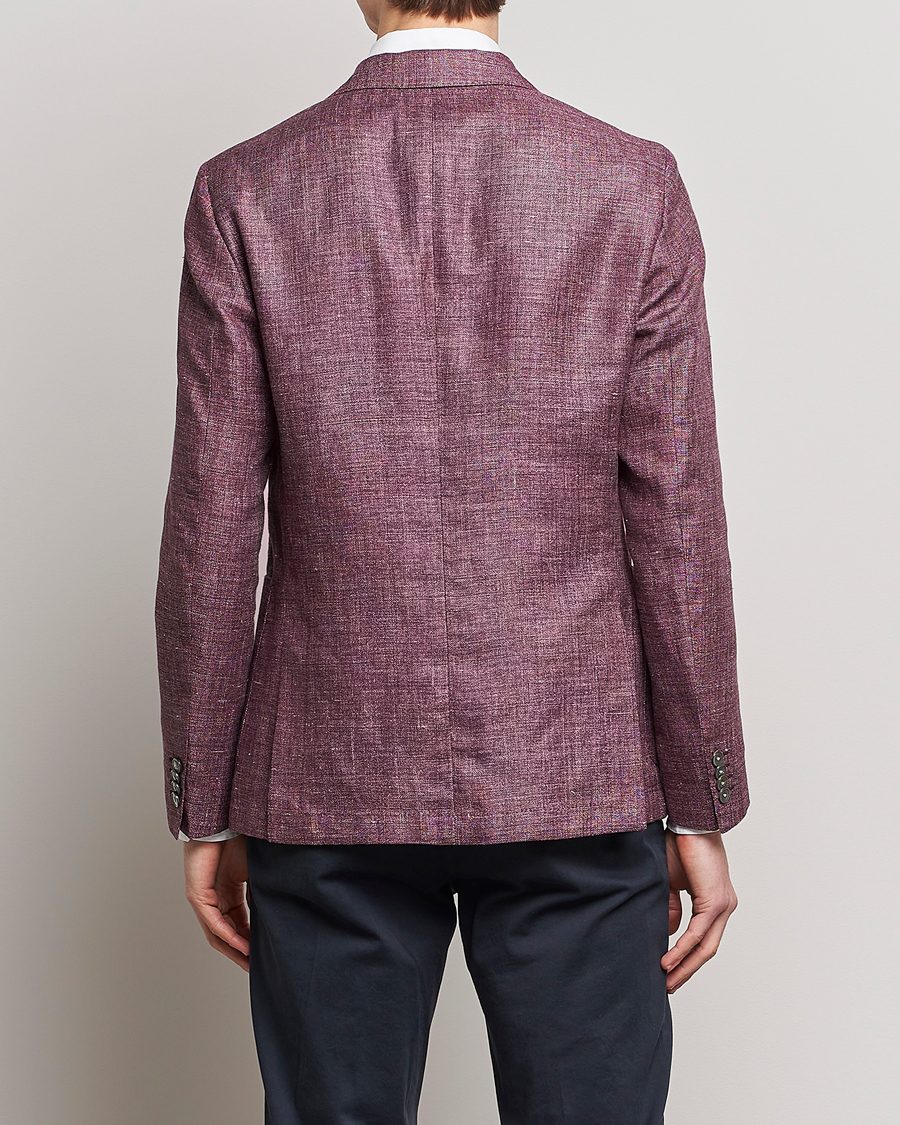 Herre | Dressjakker | BOSS BLACK | Hanry Linen/Wool Blazer Dark Red