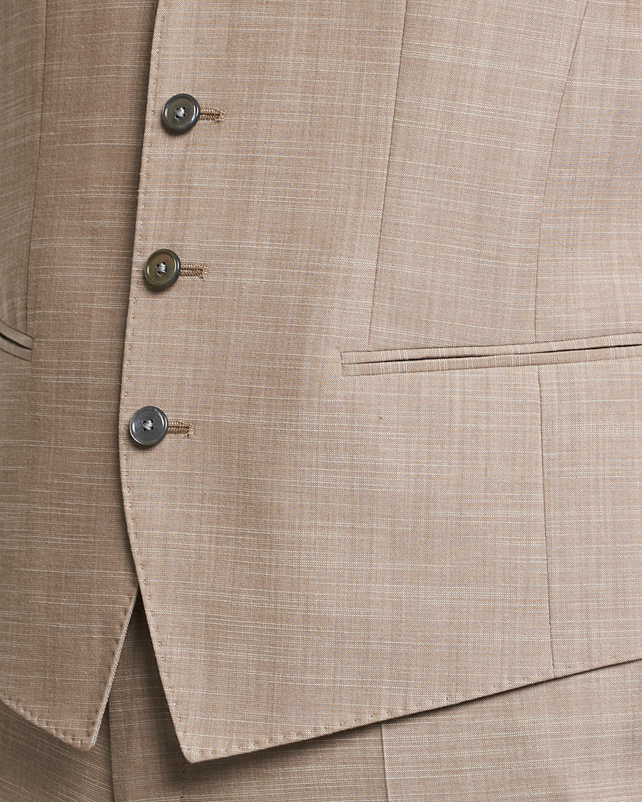 Herre | Dressjakker | BOSS BLACK | Huge Wool/Cotton Vest Light Beige