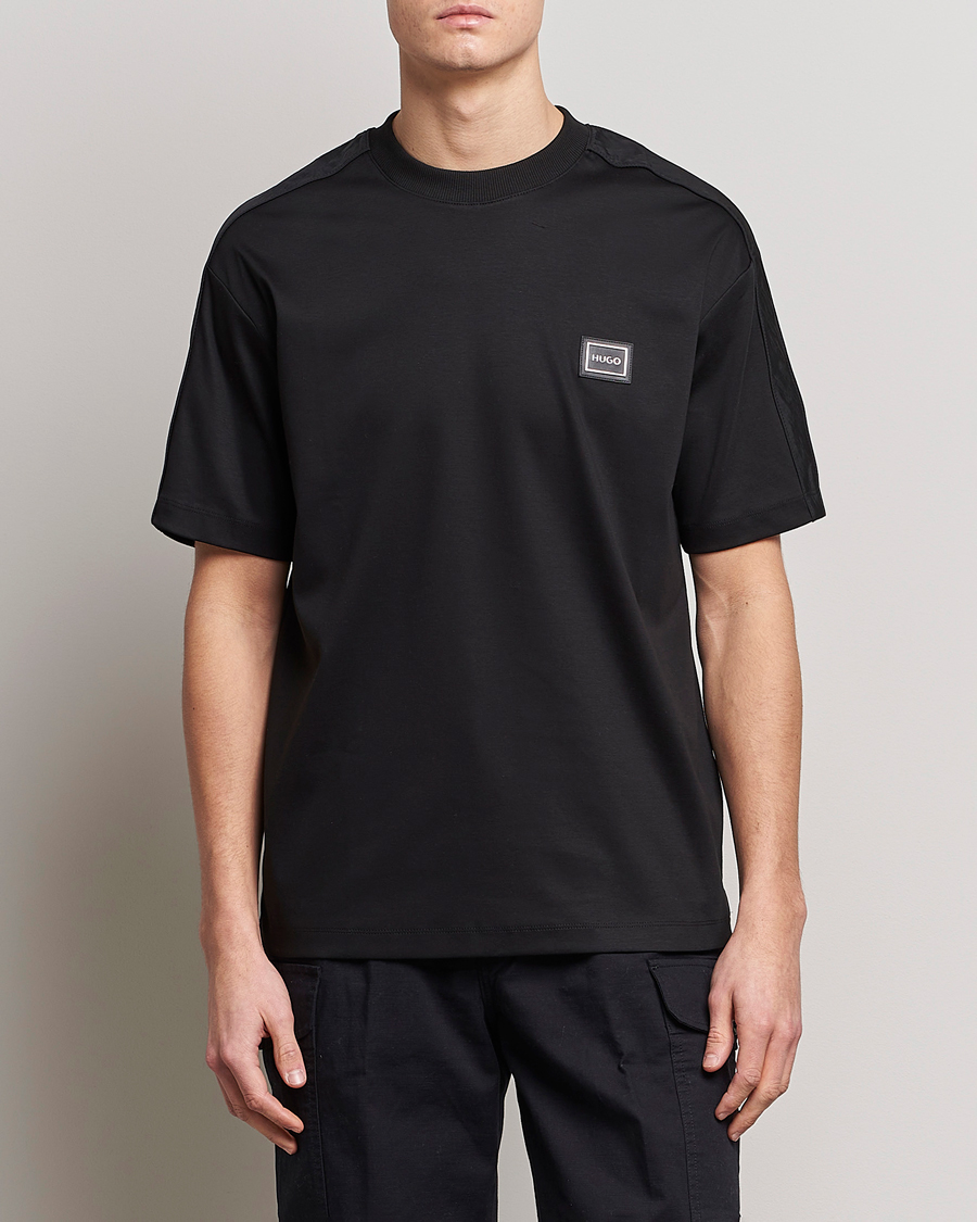 Herre | | HUGO | Dalix Logo Crew Neck T-Shirt Black