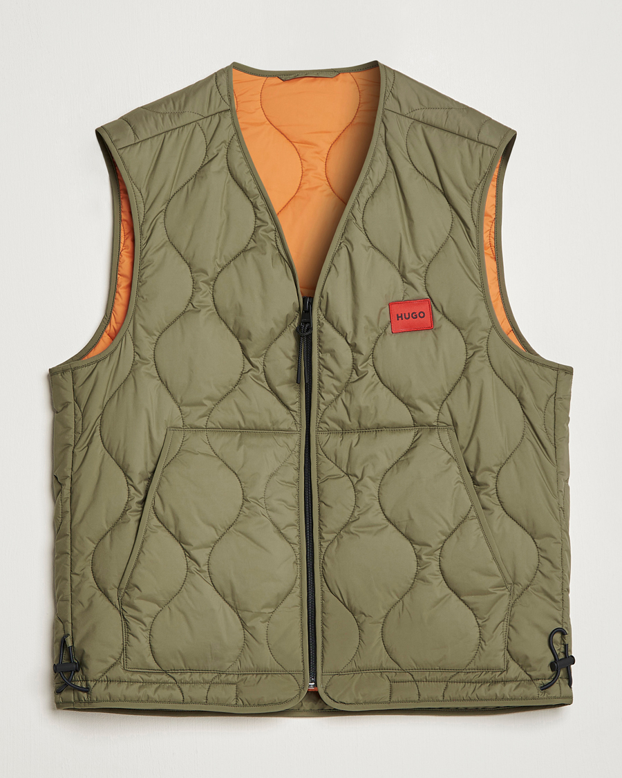 Herre | Vester | HUGO | Bethano Onion Quilt Vest Open Green