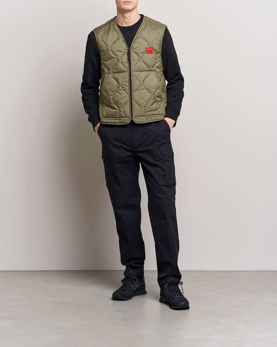 Herre | Vester | HUGO | Bethano Onion Quilt Vest Open Green