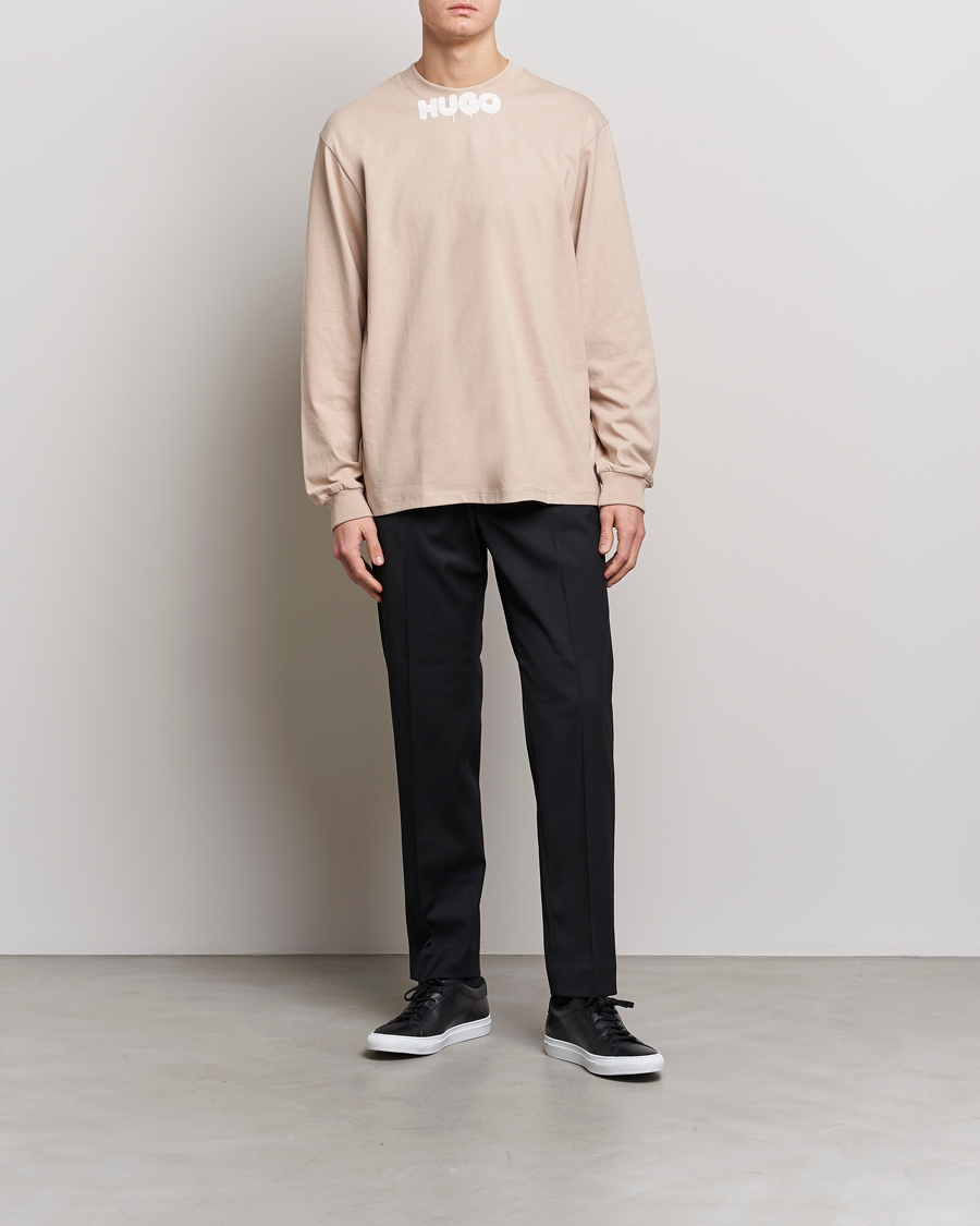 Herre | Gensere | HUGO | Dotopaxi Logo Crew Neck Sweatshirt Light Beige