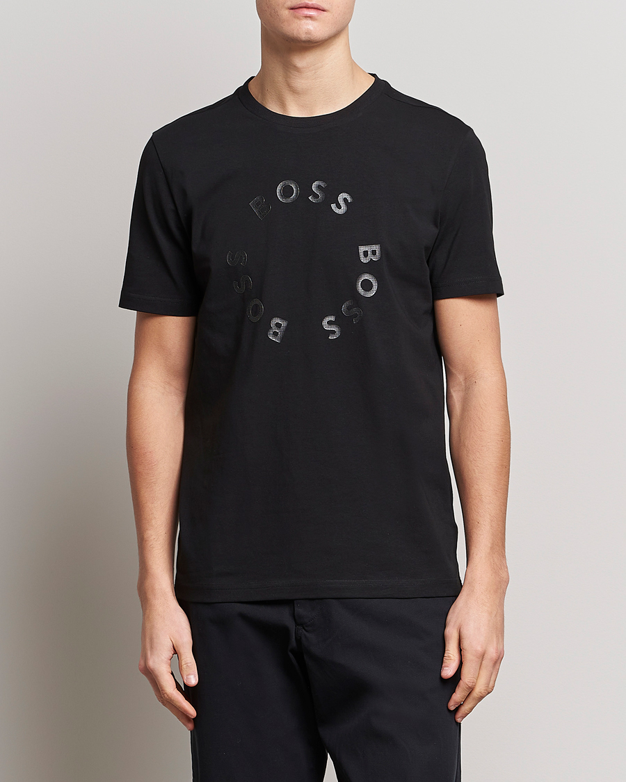Herre | Klær | BOSS Athleisure | Circle Logo Crew Neck T-Shirt Black