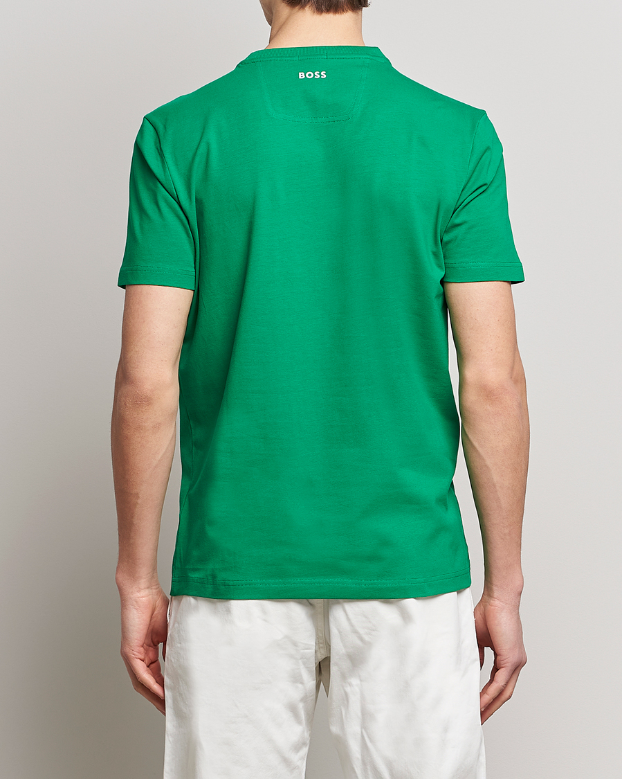 Herre | T-Shirts | BOSS GREEN | Circle Logo Crew Neck T-Shirt Open Green