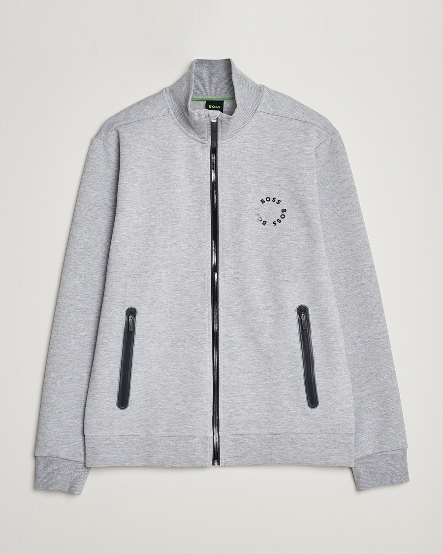Herre | Gensere | BOSS GREEN | Skaz Full-Zip Light Grey