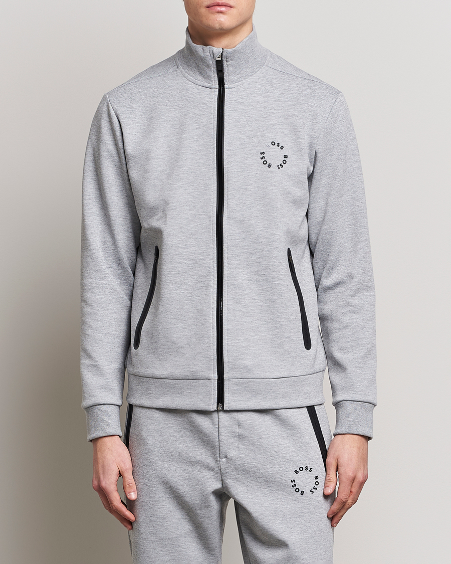Herre |  | BOSS GREEN | Skaz Full-Zip Light Grey