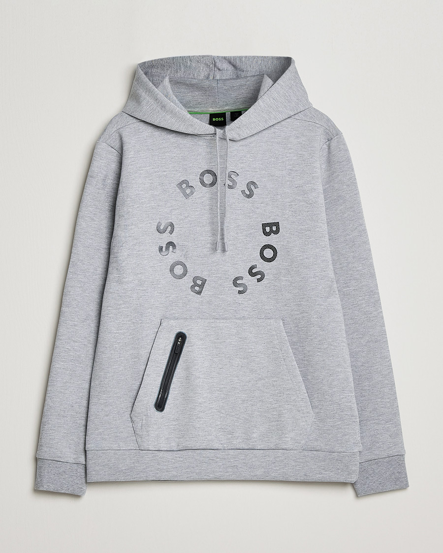 Herre | Gensere | BOSS GREEN | Soody Hoodie Light Grey