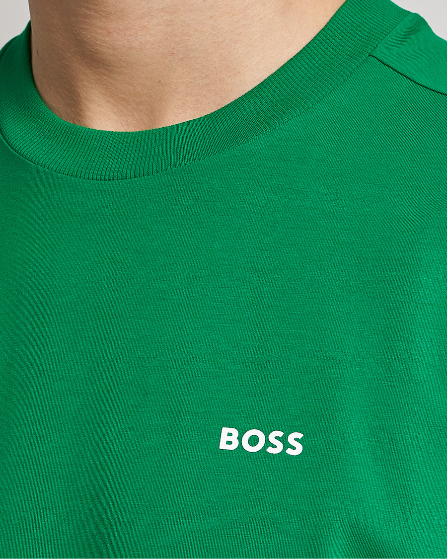 Herre | T-Shirts | BOSS GREEN | Logo Crew Neck T-Shirt Open Green