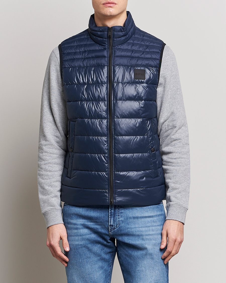 Herre | Vester | BOSS ORANGE | Odeno Down Vest Dark Blue