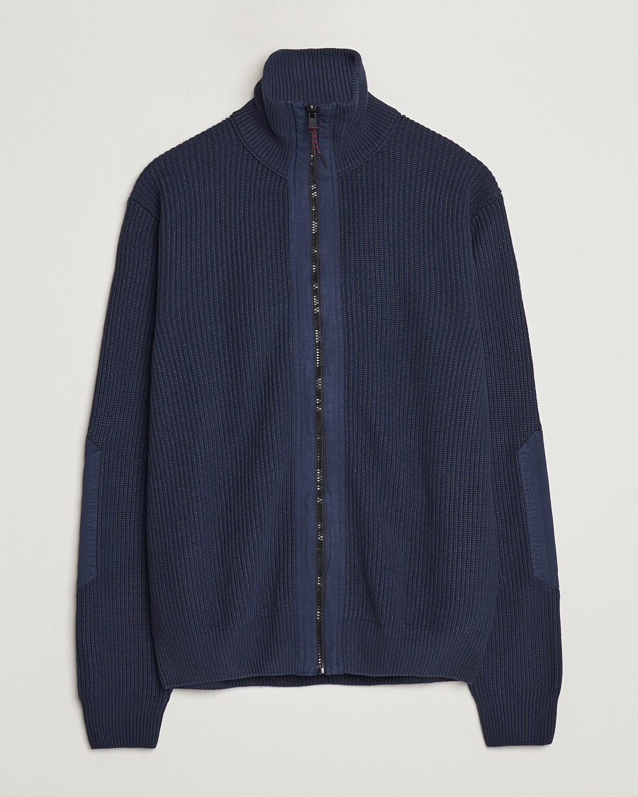 Herre | Gensere | BOSS ORANGE | Abinero Knitted Full-Zip Dark Blue