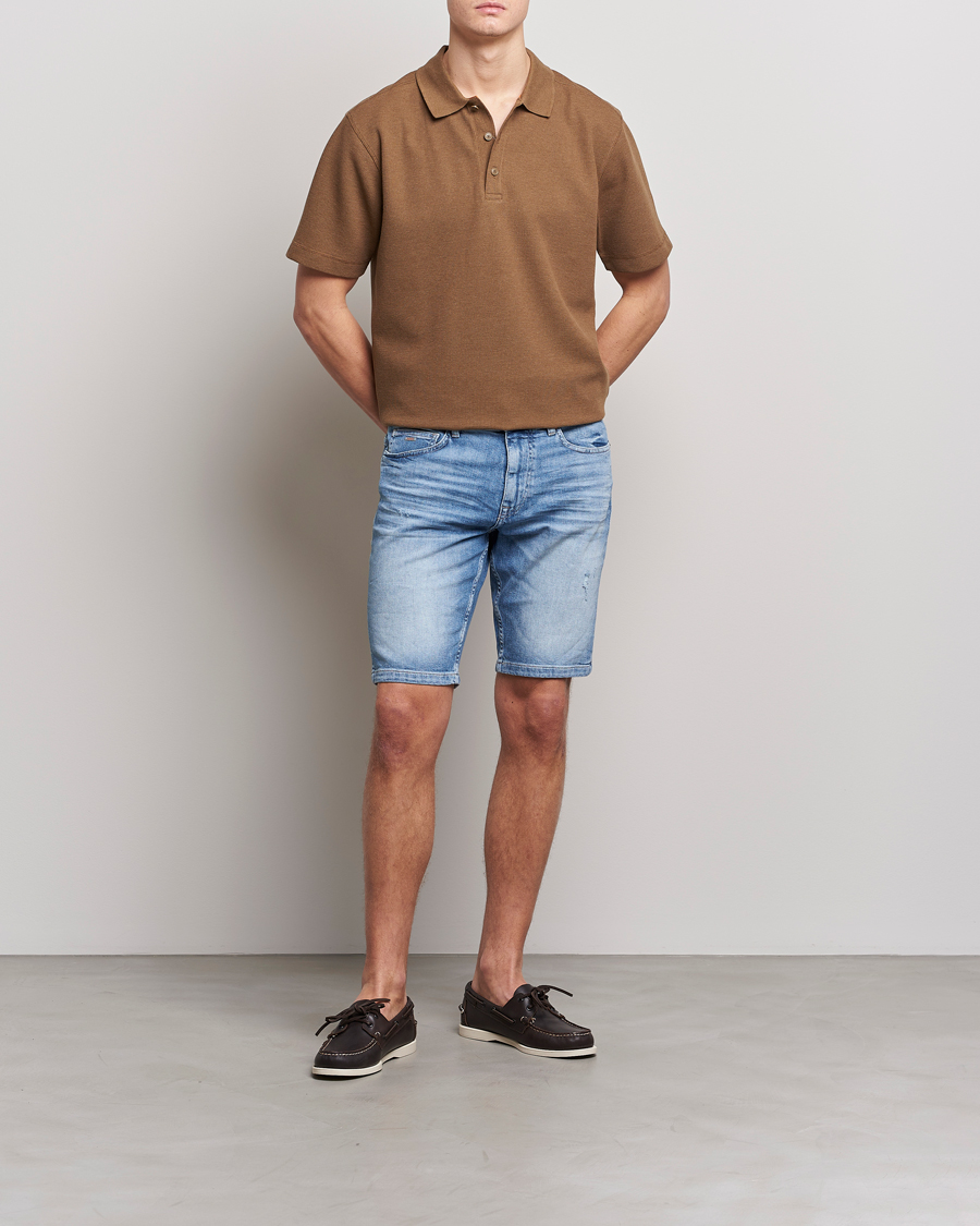 Herre | Pikéer | BOSS ORANGE | Petempesto Knitted Polo Open Beige