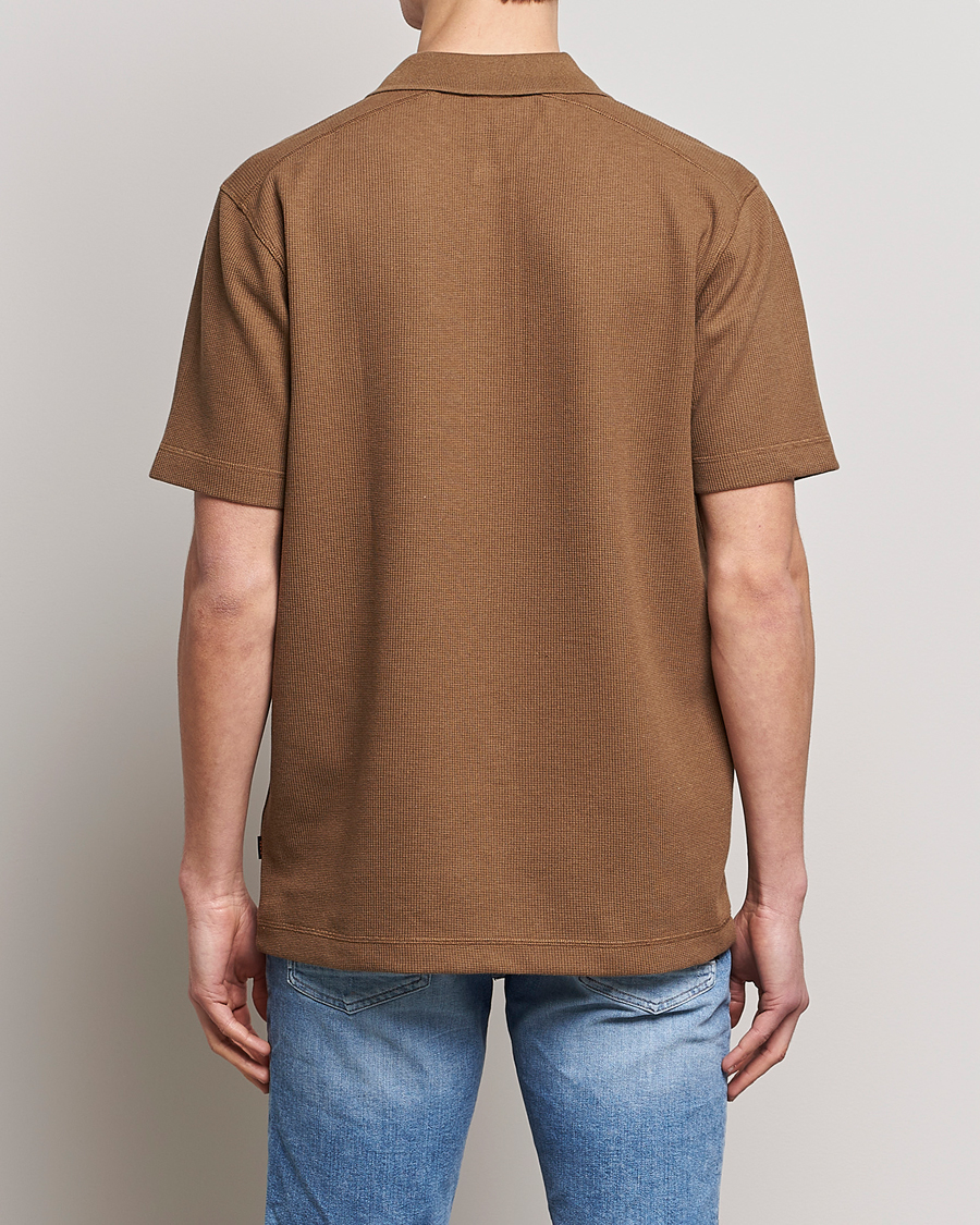 Herre | Pikéer | BOSS ORANGE | Petempesto Knitted Polo Open Beige