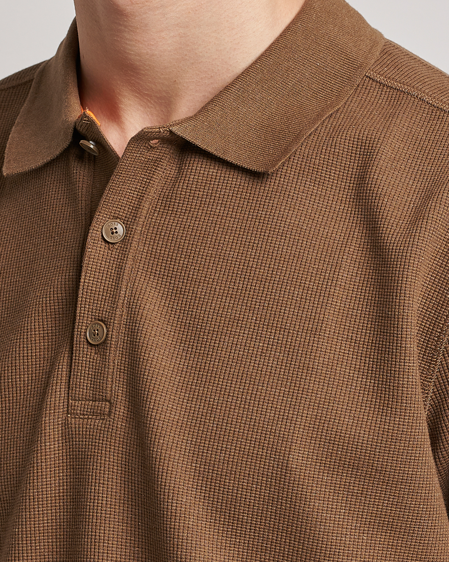 Herre | Pikéer | BOSS ORANGE | Petempesto Knitted Polo Open Beige