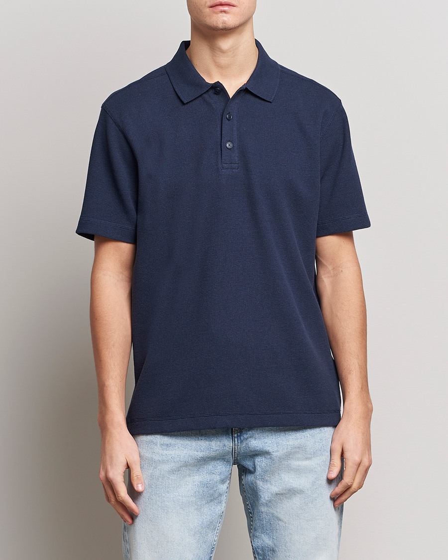 Herre | Pikéer | BOSS ORANGE | Petempesto Knitted Polo Dark Blue