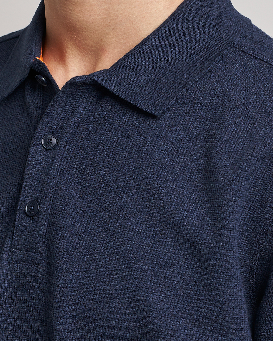 Herre | Pikéer | BOSS ORANGE | Petempesto Knitted Polo Dark Blue