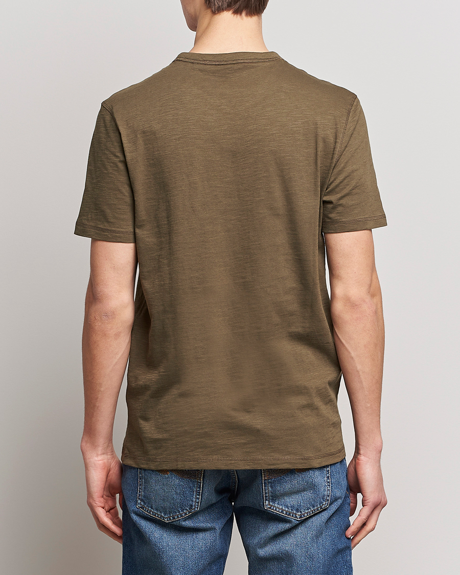 Herre | T-Shirts | BOSS ORANGE | Tegood Slub Crew Neck T-Shirt Dark Green