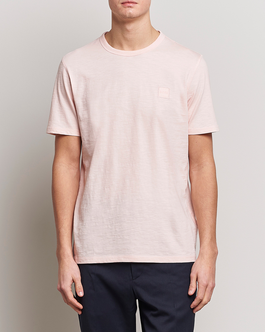 Herre |  | BOSS ORANGE | Tegood Slub Crew Neck T-Shirt Open Pink