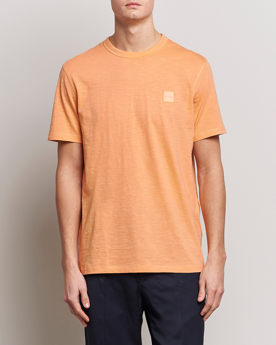 Herre |  | BOSS ORANGE | Tegood Slub Crew Neck T-Shirt Pastel Orange
