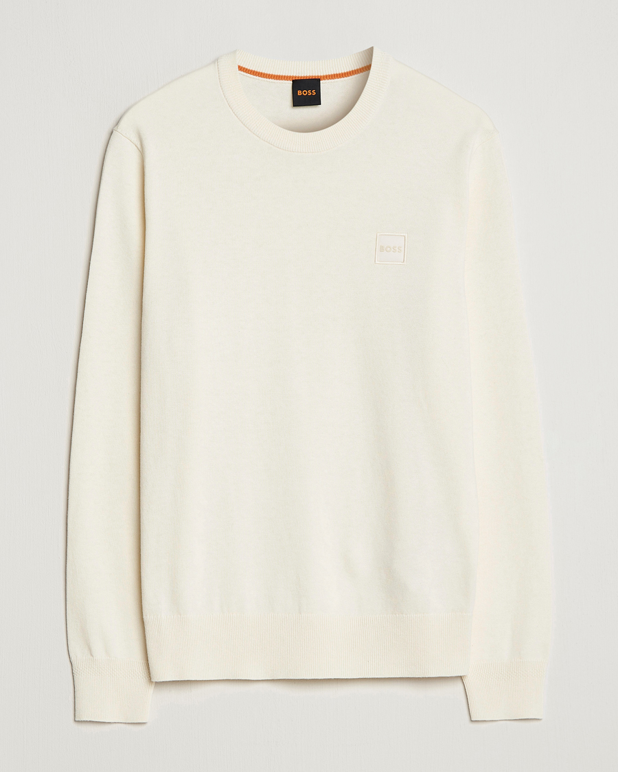 Herre | Gensere | BOSS ORANGE | Kanovano Knitted Sweater Light Beige