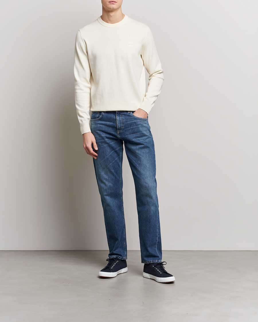 Herre | Gensere | BOSS ORANGE | Kanovano Knitted Sweater Light Beige