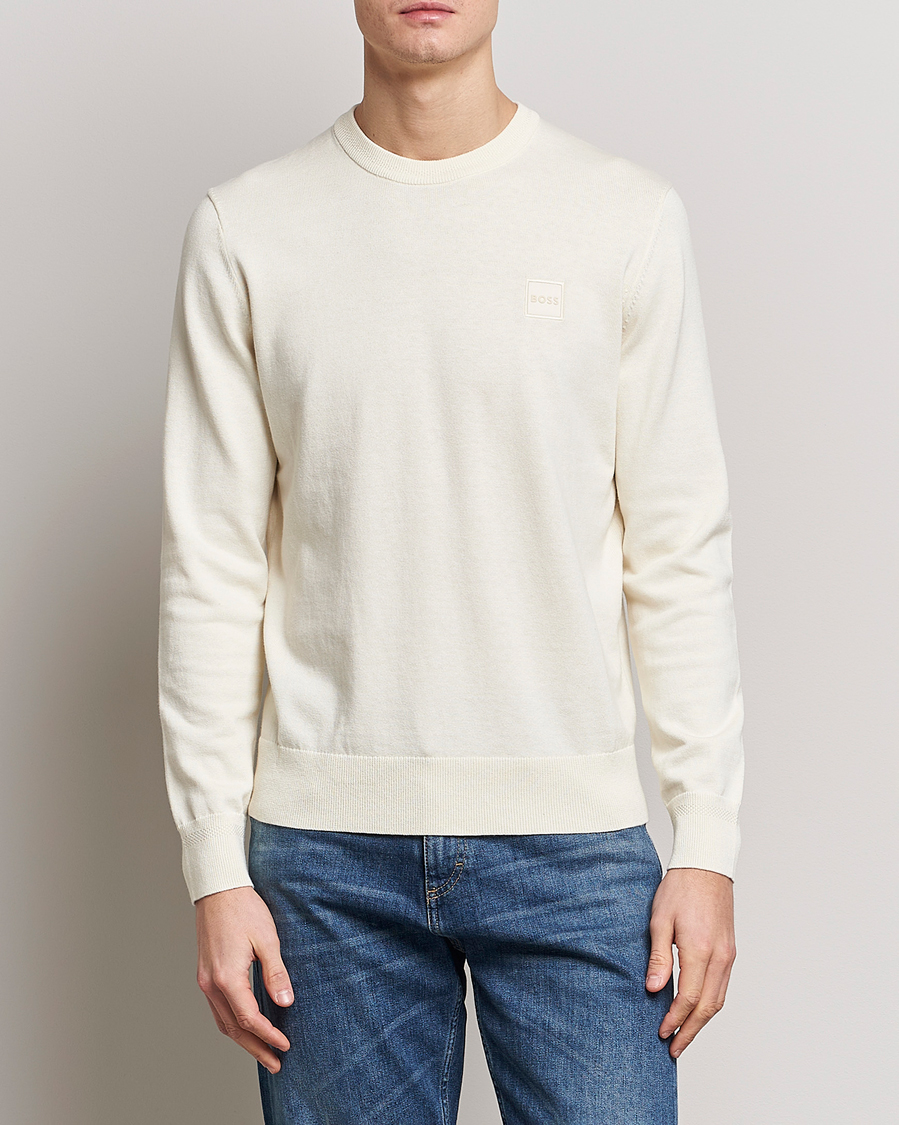 Herre | Gensere | BOSS ORANGE | Kanovano Knitted Sweater Light Beige