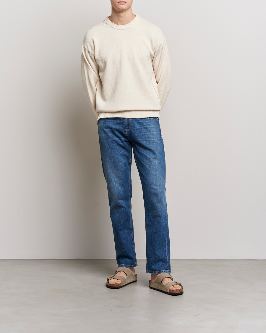 Herre | Gensere | BOSS ORANGE | Arcott Knitted Sweater Open White