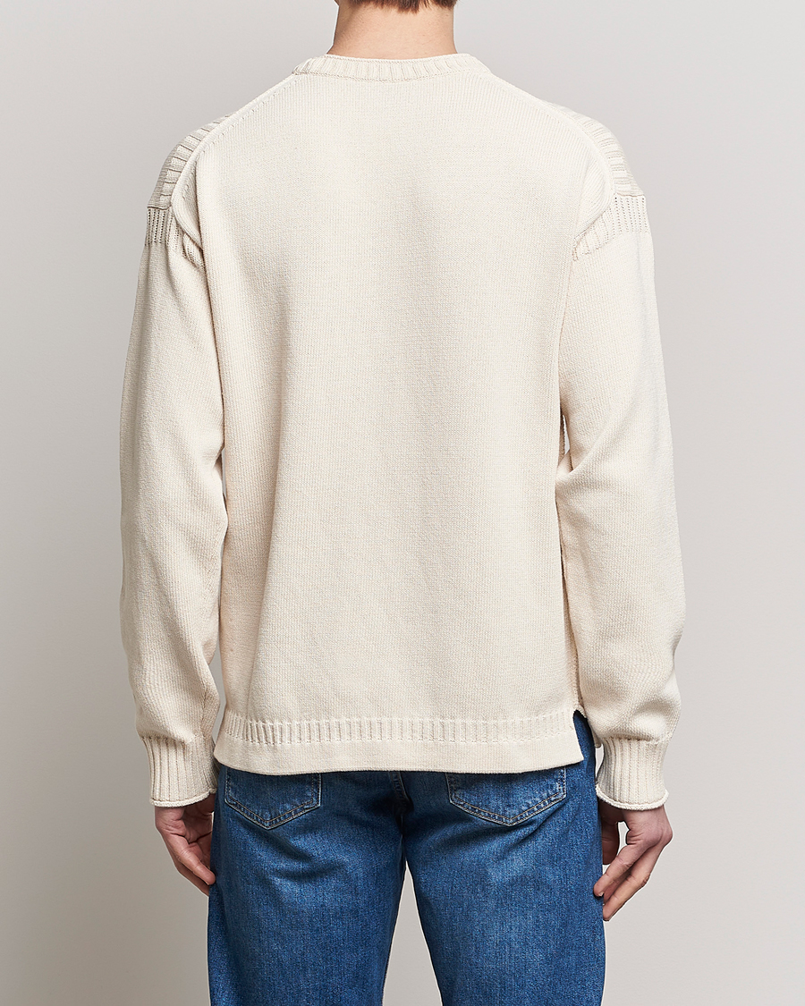 Herre | Gensere | BOSS ORANGE | Arcott Knitted Sweater Open White