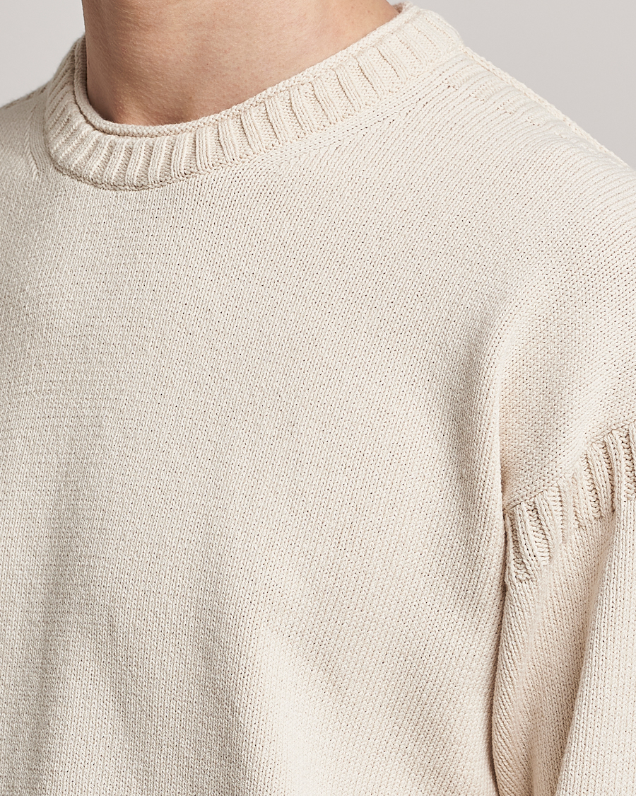 Herre | Gensere | BOSS ORANGE | Arcott Knitted Sweater Open White