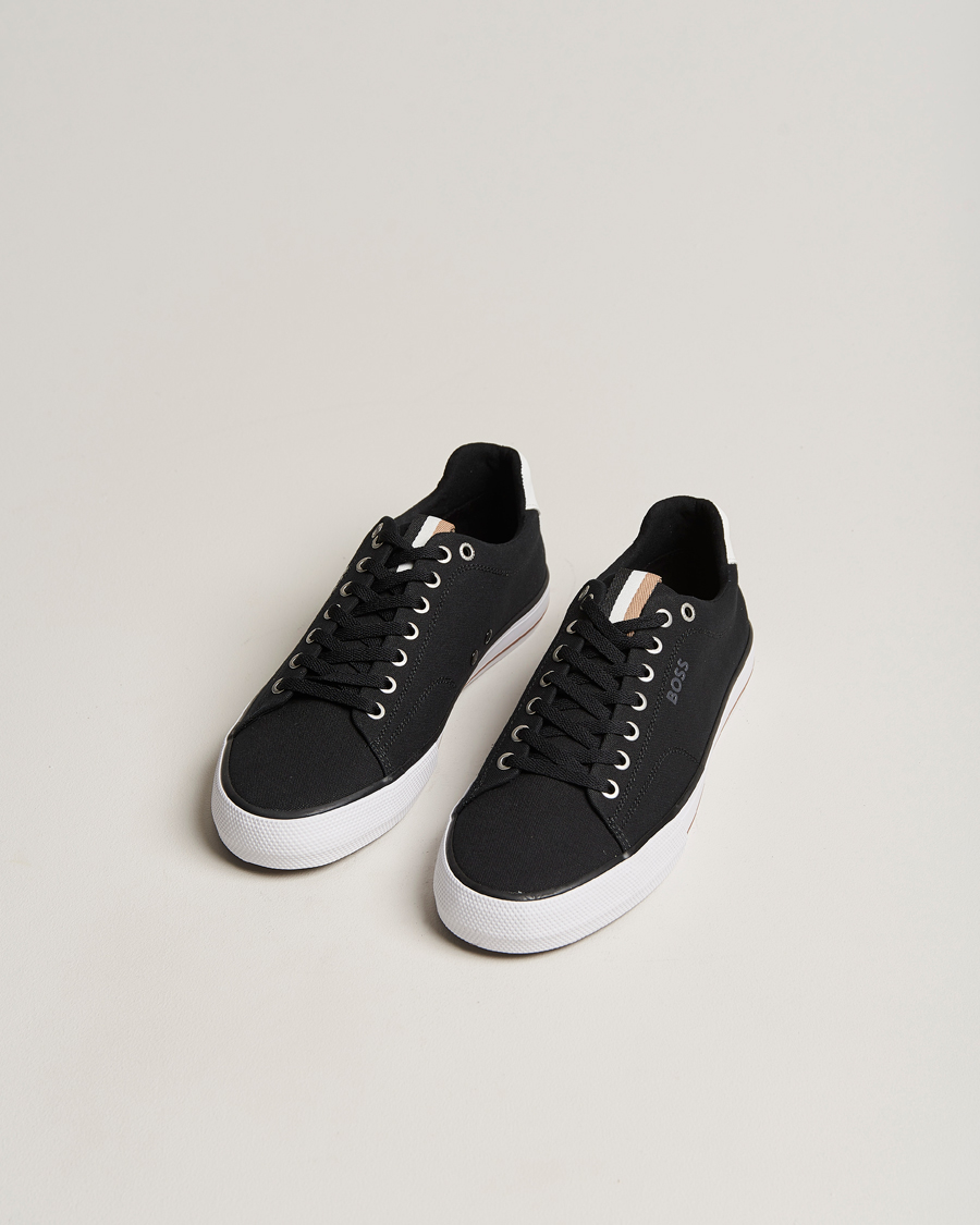 Herre | Aiden Canvas Sneaker Black | BOSS BLACK | Aiden Canvas Sneaker Black