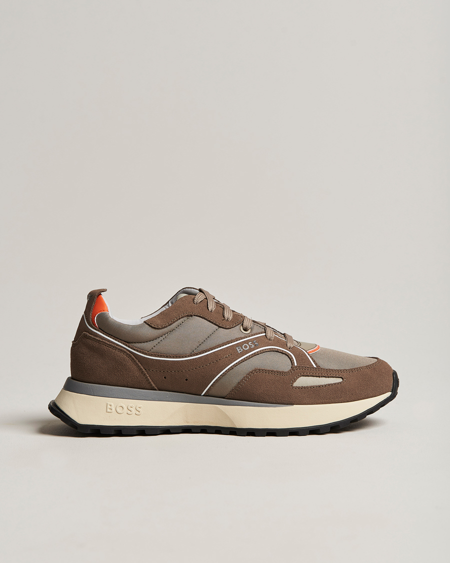 Herre | Jonah Running Sneaker Medium Beige | BOSS BLACK | Jonah Running Sneaker Medium Beige