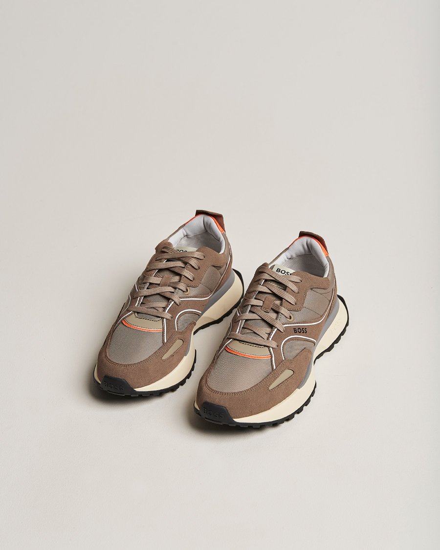 Herre |  | BOSS BLACK | Jonah Running Sneaker Medium Beige