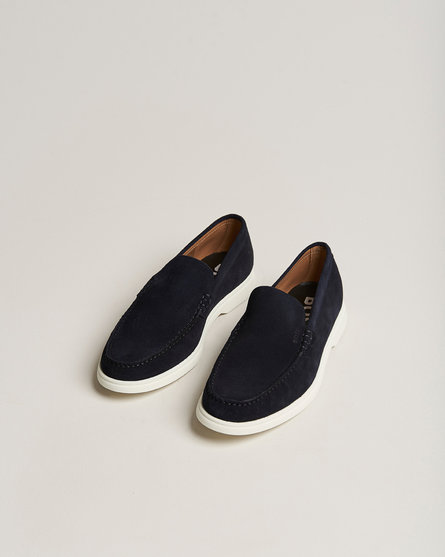 Herre |  | BOSS BLACK | Sienne Suede Loafer Dark Blue