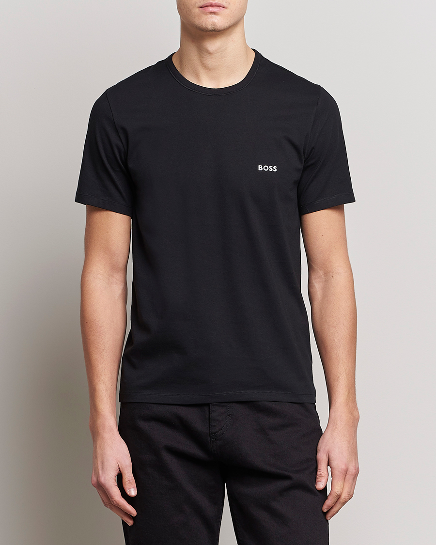 Herre | Kortermede t-shirts | BOSS BLACK | 3-Pack Crew Neck T-Shirt Blue/Navy/Dark Blue