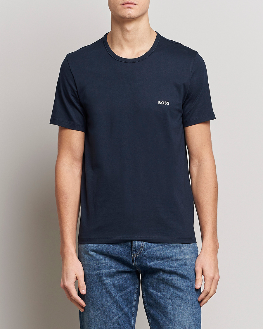 Herre | T-Shirts | BOSS BLACK | 3-Pack Crew Neck T-Shirt Navy/Green/White