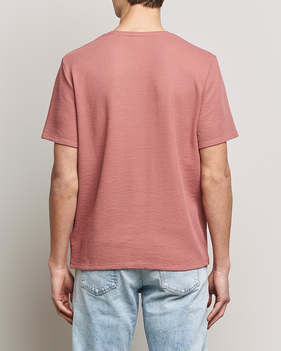 Herre | T-Shirts | BOSS BLACK | Waffle Logo Crew Neck T-Shirt Open Pink