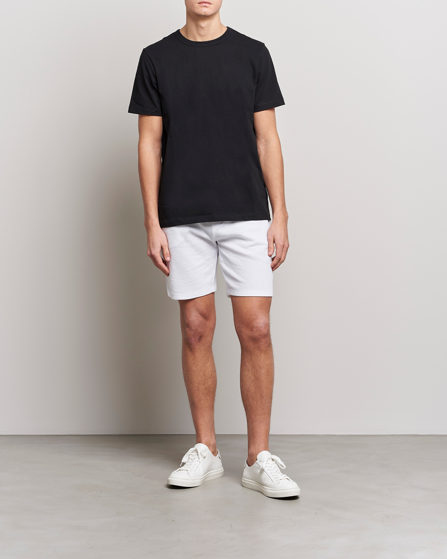 Herre | Shorts | BOSS BLACK | Waffle Logo Shorts Open White