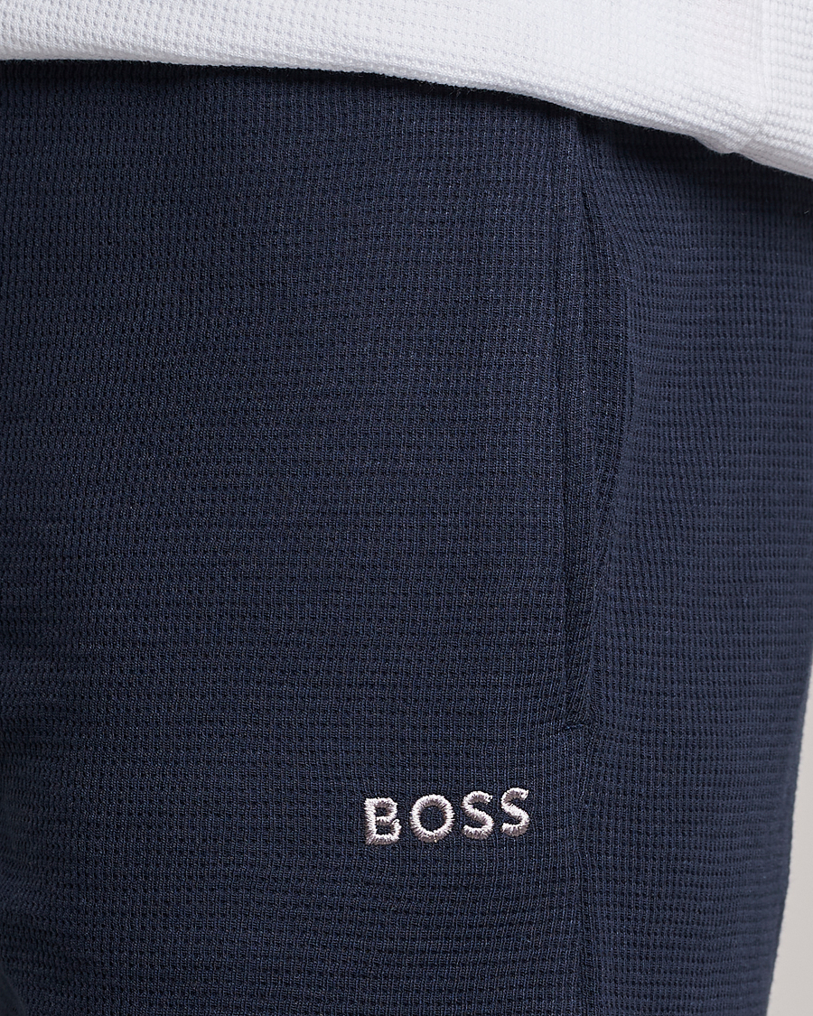Herre | Shorts | BOSS BLACK | Waffle Logo Shorts Dark Blue