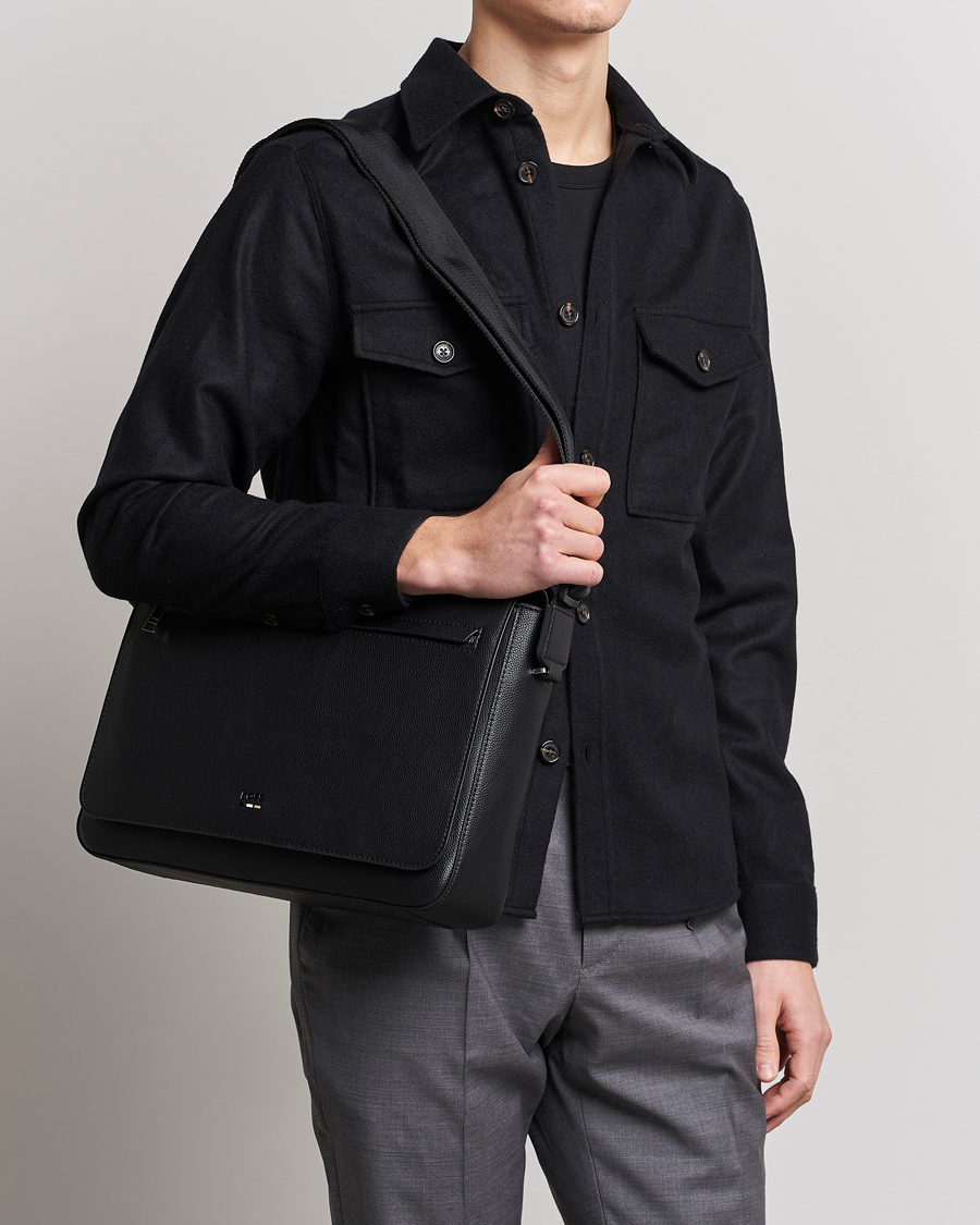 Herre | Ray Messenger Bag Black | BOSS BLACK | Ray Messenger Bag Black
