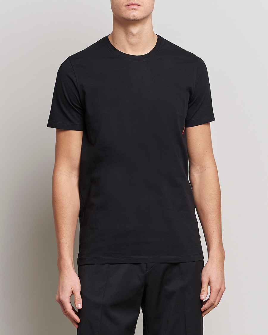 Herre | HUGO | HUGO | 2-Pack Logo Crew Neck T-Shirt Black