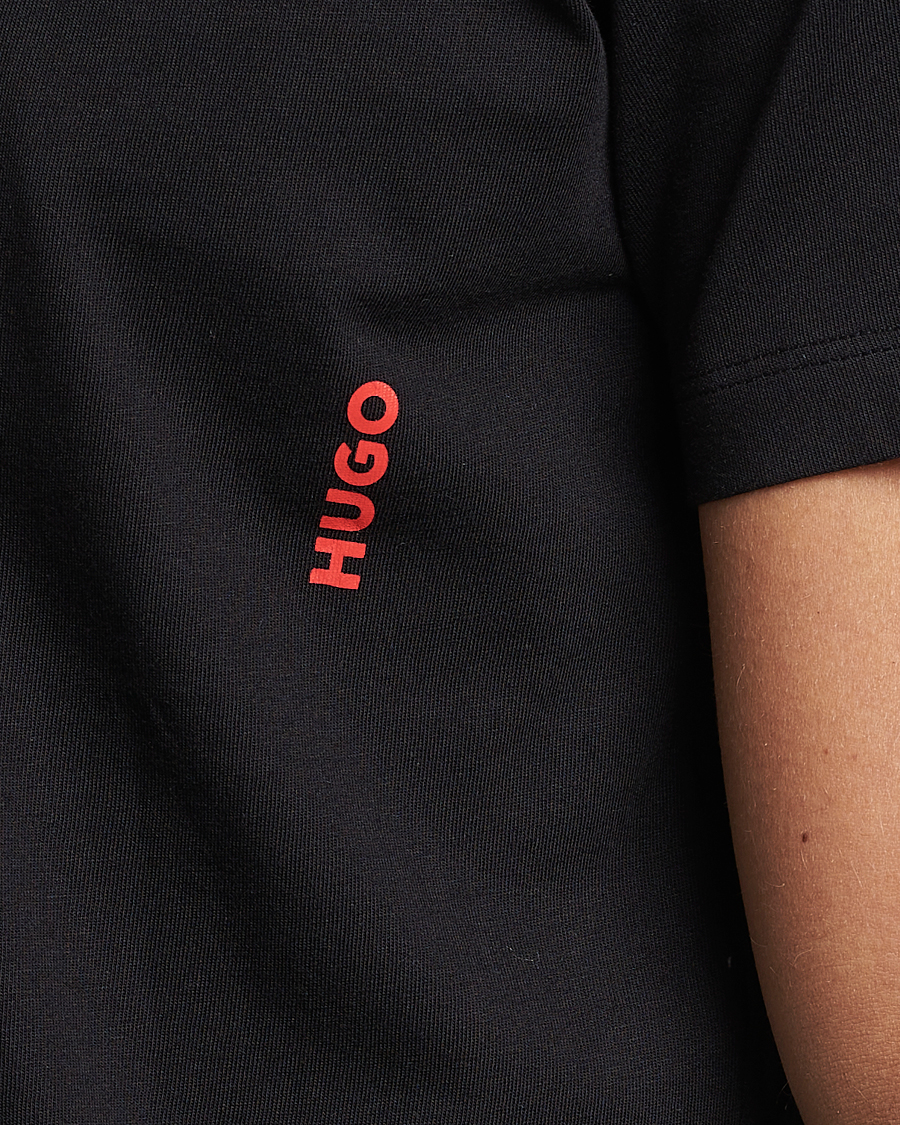 Herre | T-Shirts | HUGO | 2-Pack Logo Crew Neck T-Shirt Black