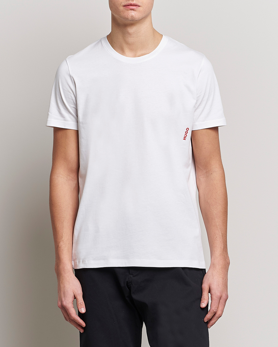 Herre | Kortermede t-shirts | HUGO | 2-Pack Logo Crew Neck T-Shirt White