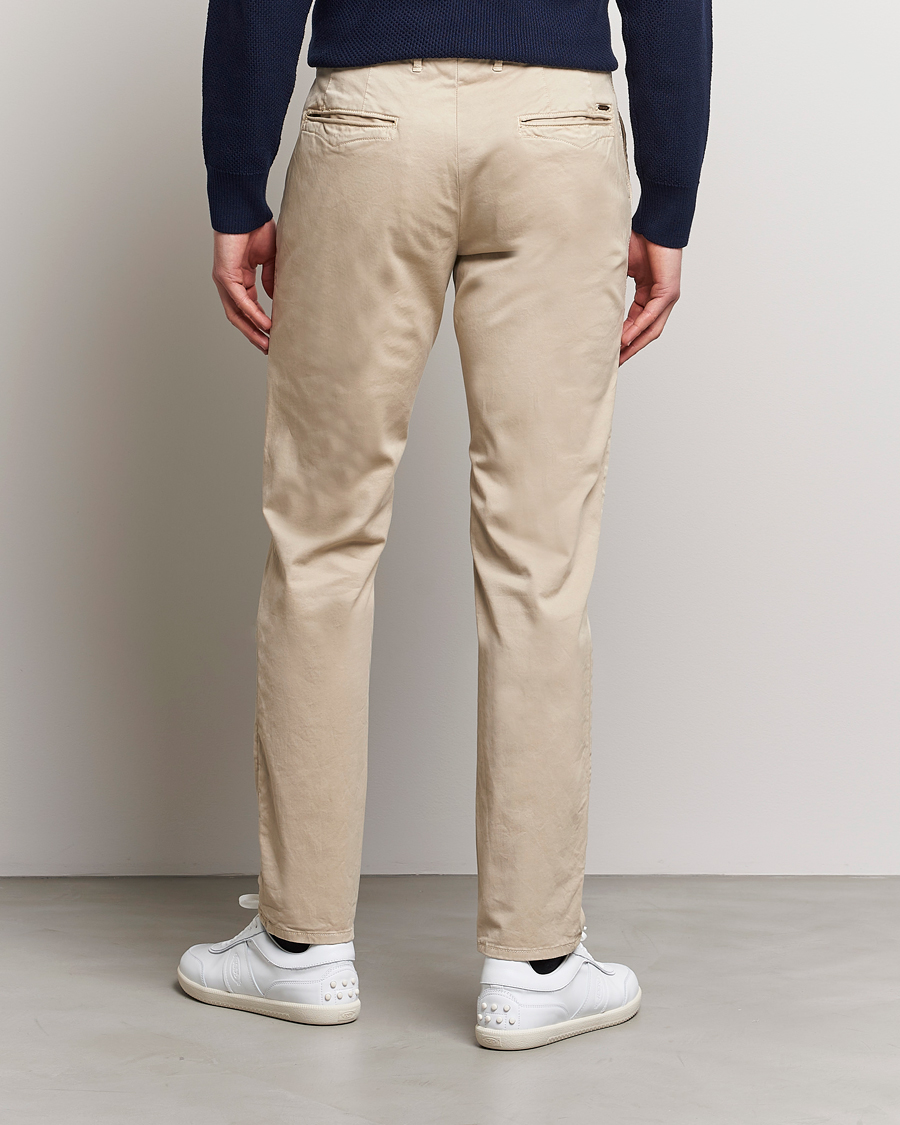 Herre | Bukser | Incotex | Slim Fit Garment Dyed Slacks Beige