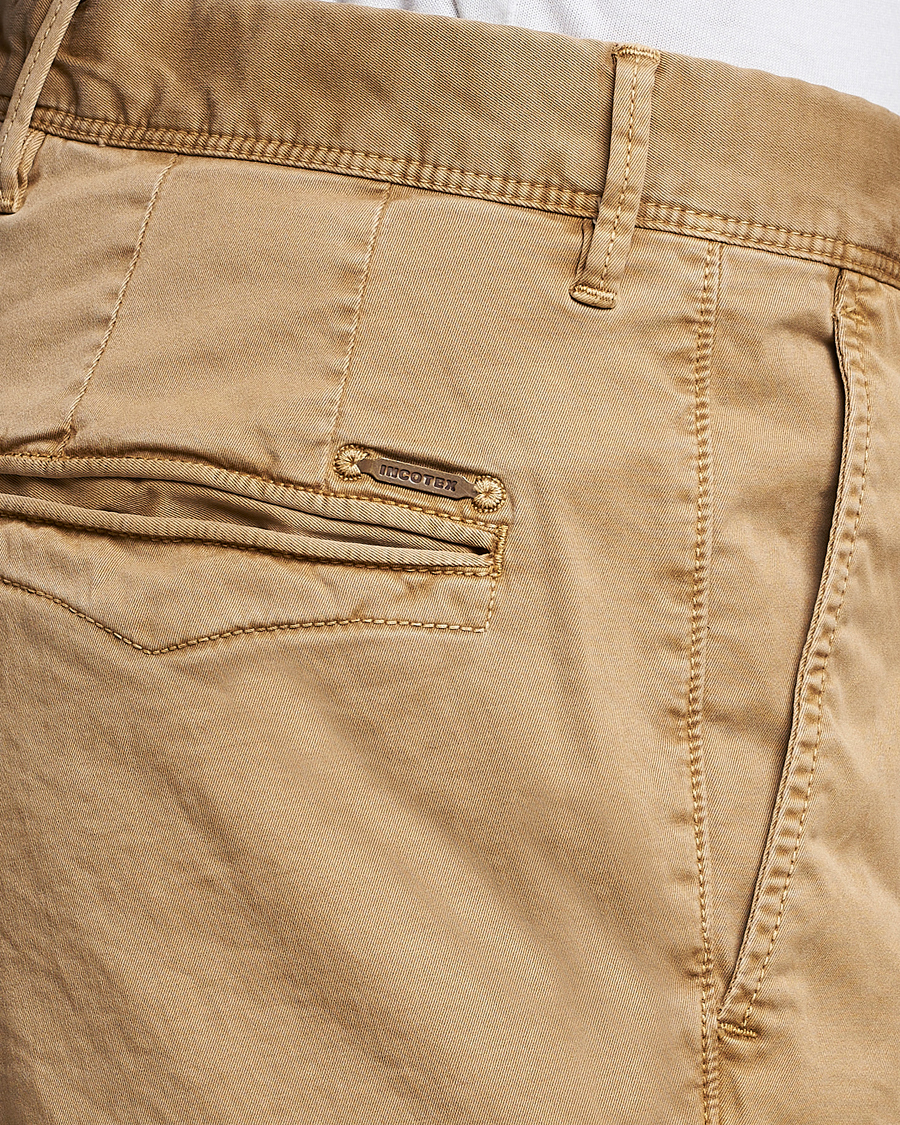 Herre | Bukser | Incotex | Slim Fit Garment Dyed Slacks Khaki