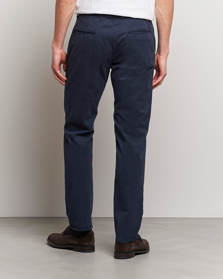 Herre | Bukser | Incotex | Slim Fit Garment Dyed Slacks Navy