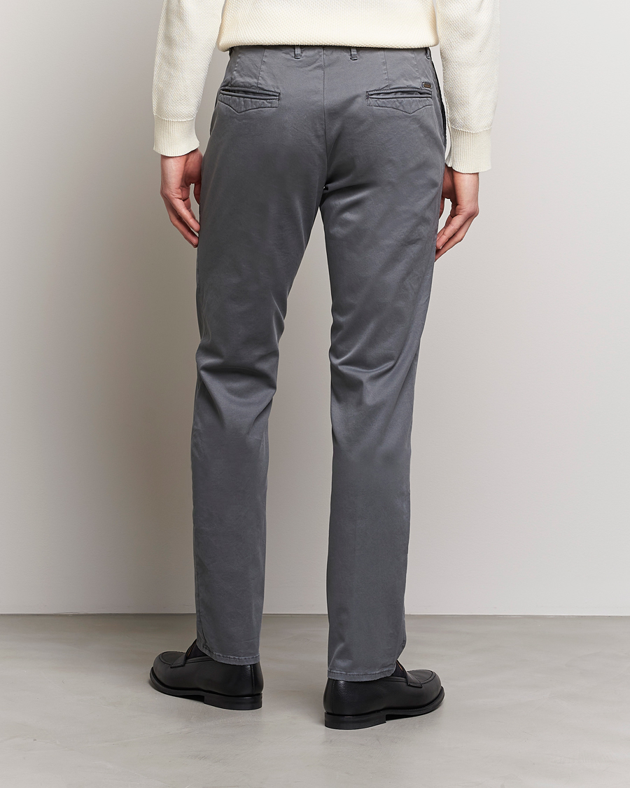 Herre | Bukser | Incotex | Slim Fit Garment Dyed Slacks Dark Grey