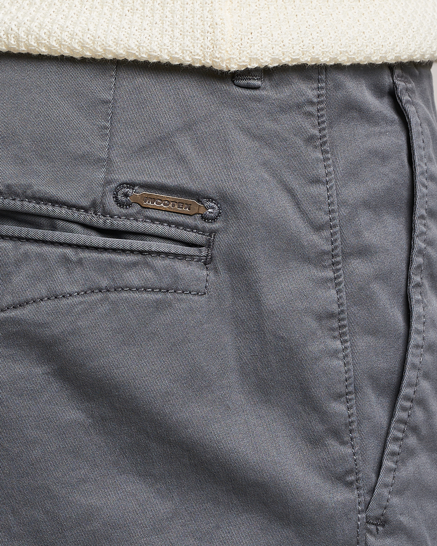 Herre | Bukser | Incotex | Slim Fit Garment Dyed Slacks Dark Grey