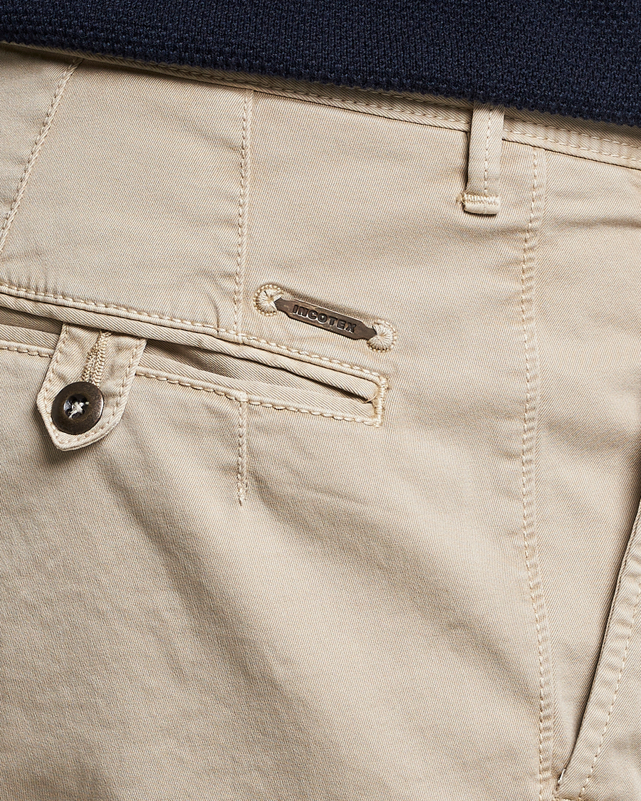 Herre | Bukser | Incotex | Tapered Fit Pleated Slacks Beige