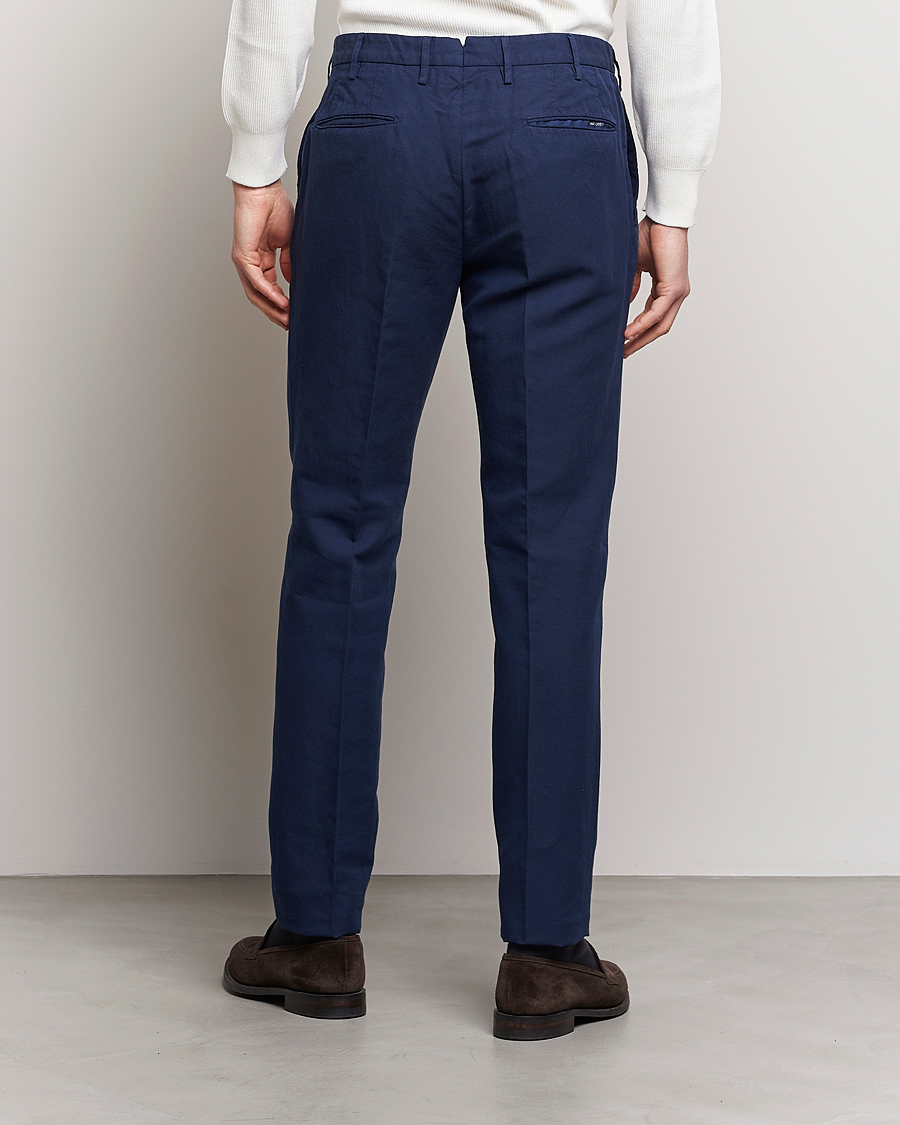 Herre | Bukser | Incotex | Slim Fit Comfort Chinos Dark Blue