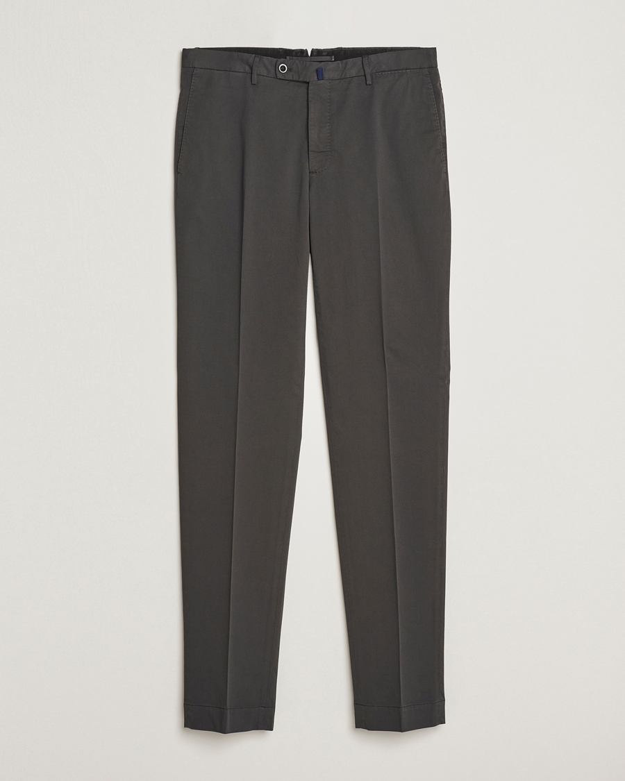 Herre | Bukser | Incotex | Regular Fit Comfort Chinos Charcoal